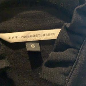 Diane Von Furstenberg classic black wrap dress.